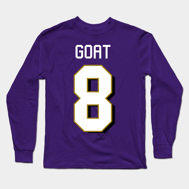 The Goat 8 Long Sleeve T-Shirt by MugsForReal